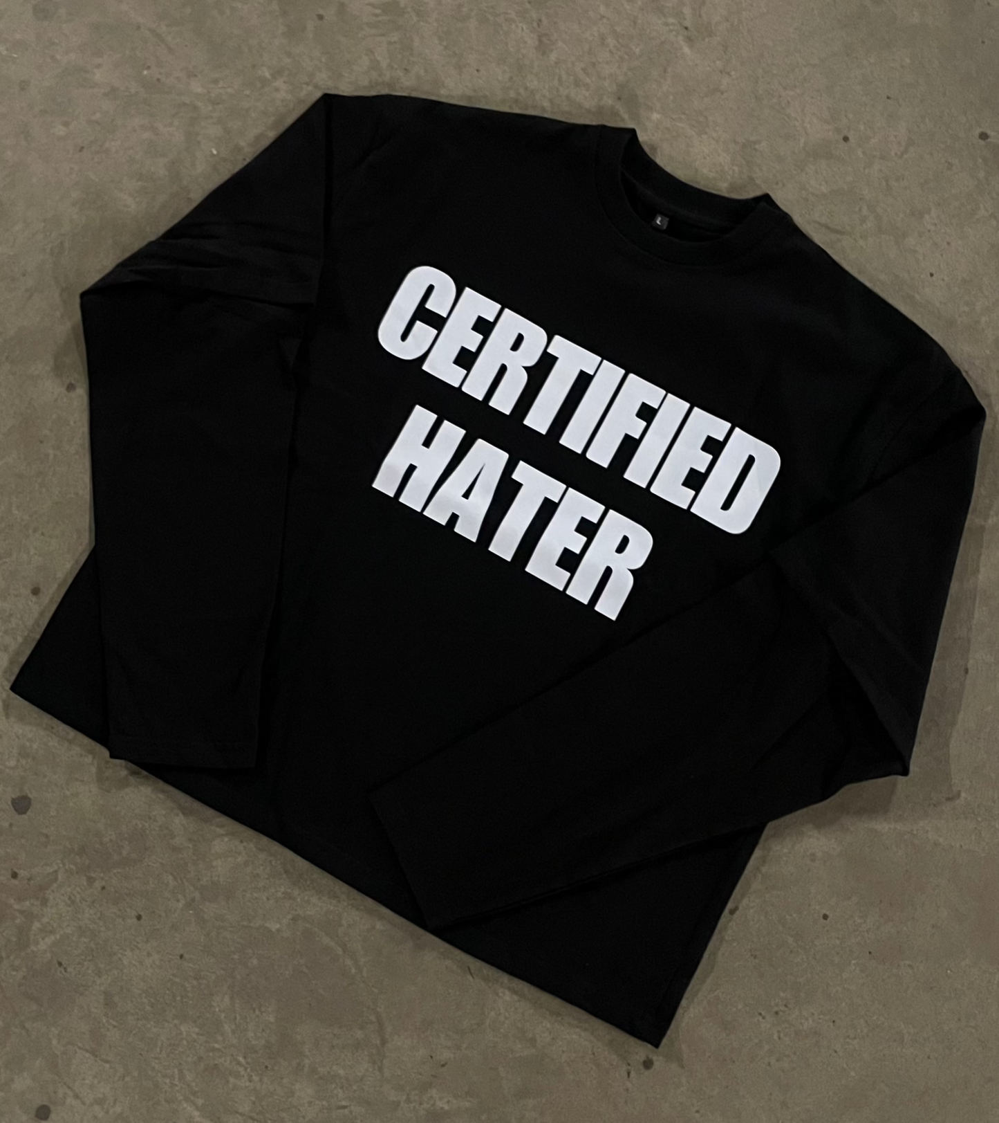 CERTIFIED HATER double-sleeve tee
