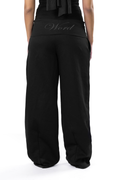 FOLD OVER BLACK SWEATS